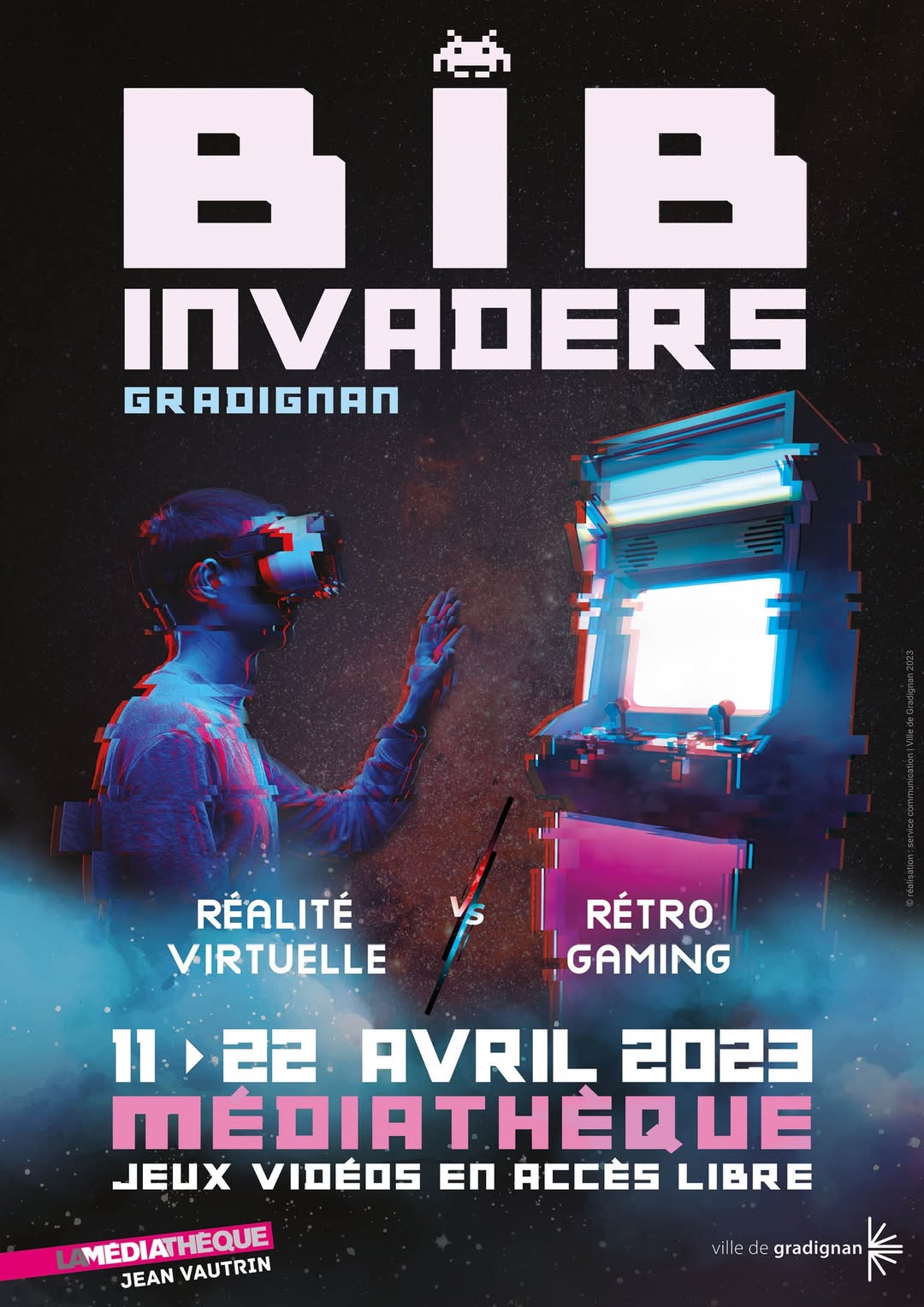 BIB Invaders : plongée intergénérationnelle dans l’histoire du jeu vidéo à Gradignan