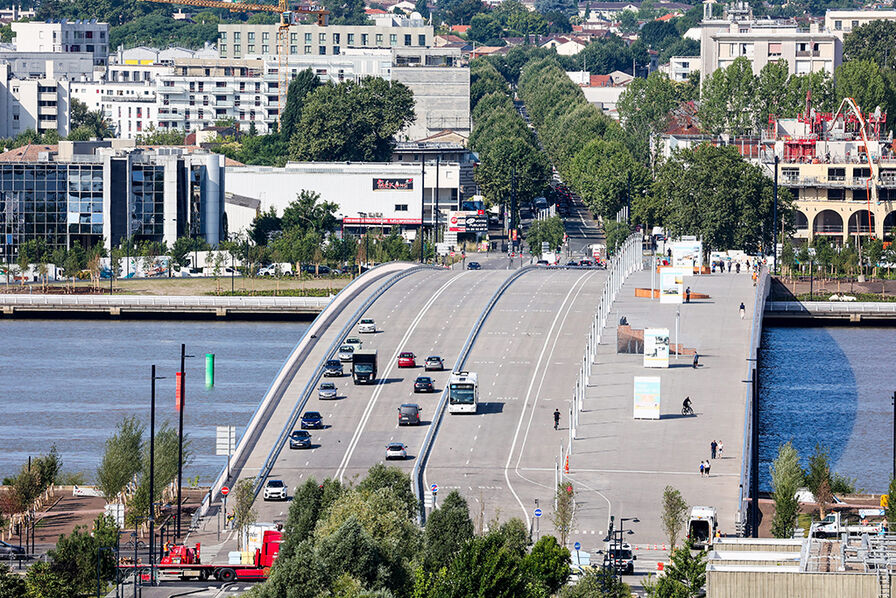 Pont Simone-Veil : circulation réduite en raison de travaux jusqu’à fin juillet à Bordeaux