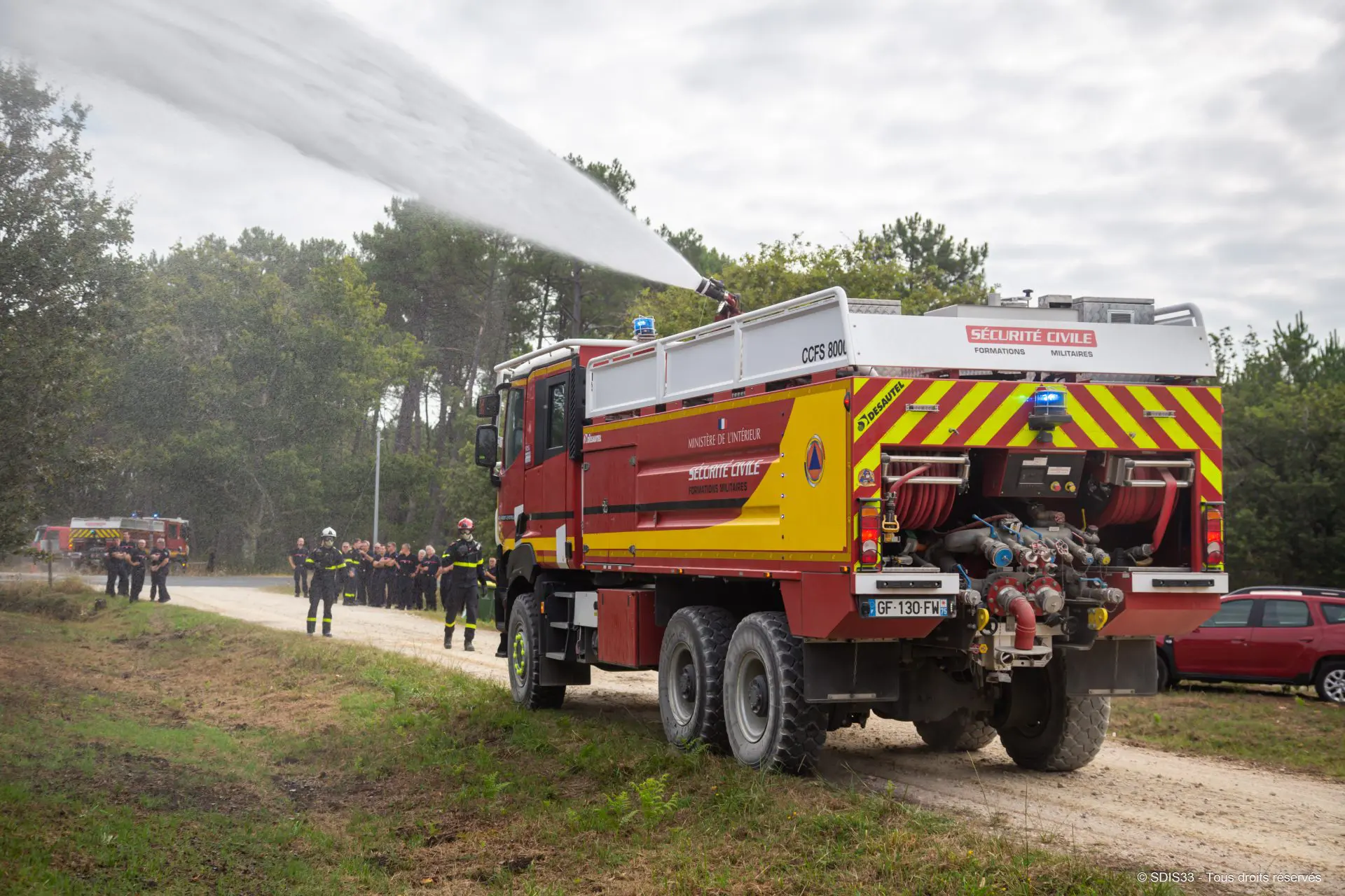 Triple départ de feu à Saucats : les pompiers interviennent en force