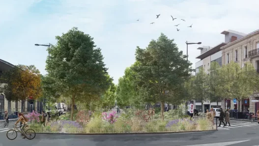 Aménagementde l’allée Serr à Bordeaux : plus de 130 arbres pour transformer une artère de la Bastide