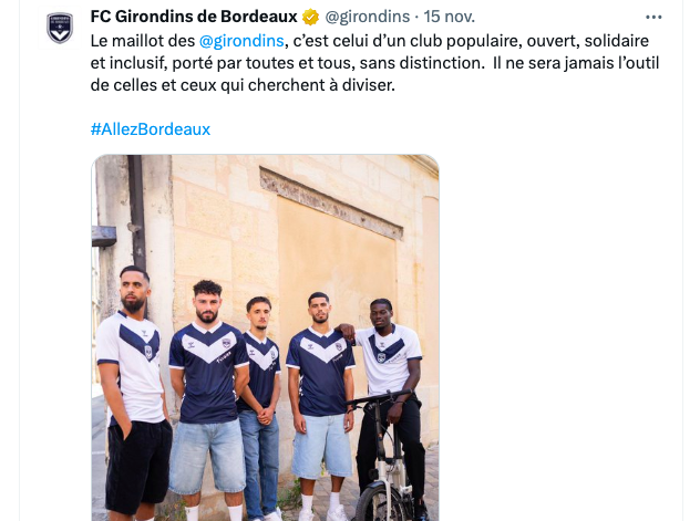 Bordeaux : un maillot offert à Zemmour ravive la colère des supporters