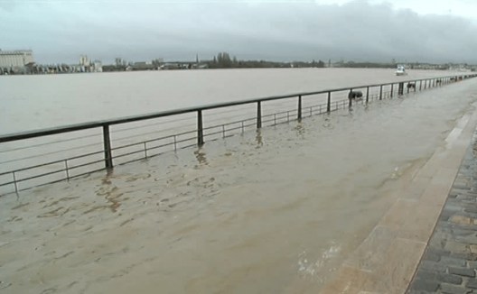 Bordeaux : crues hivernales, plusieurs zones exposées en Gironde ce mardi