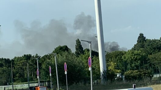 Près de Bordeaux-Lac : des moyens aériens engagés après un feu au nord de Bordeaux