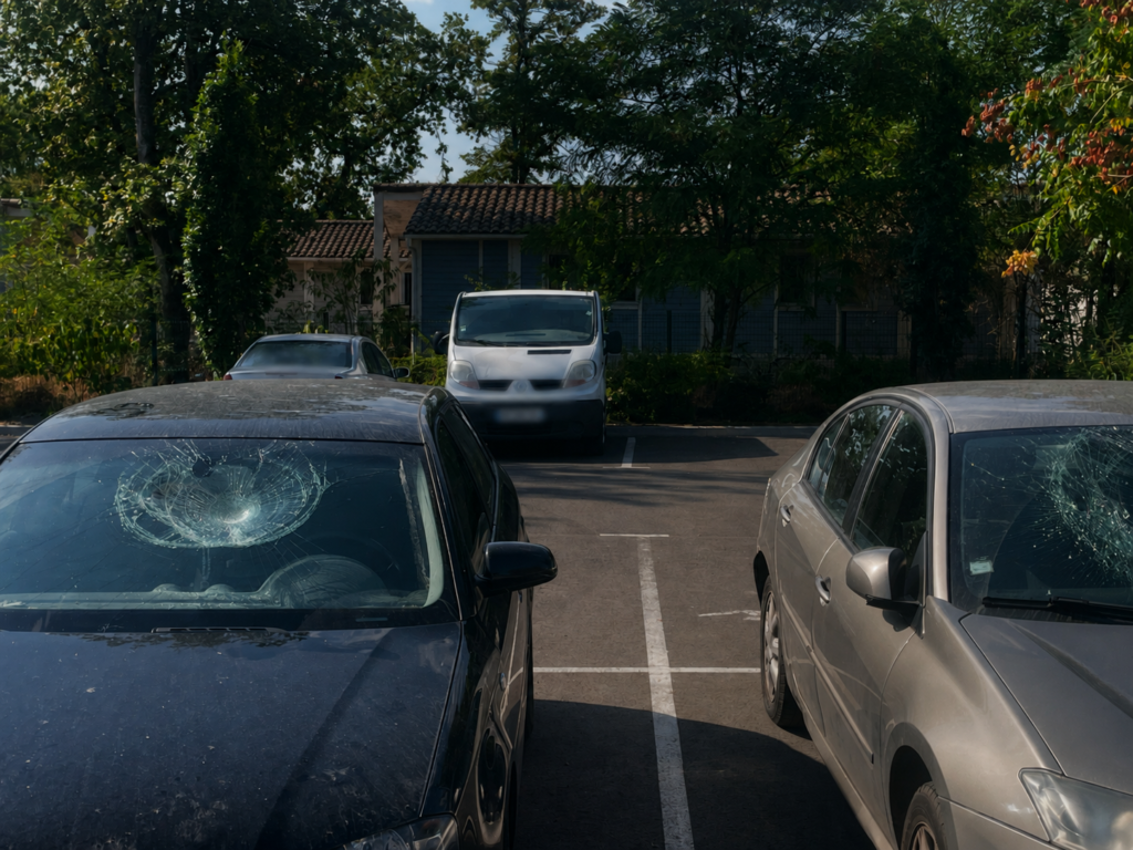 Nuit de vandalisme à Parempuyre : pare-brise fracassés, vols, effractions… des locataires réclament des mesures urgentes à leur bailleur