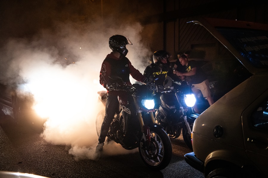 Bordeaux-Lac : un motard arrêté en pleine course illégale