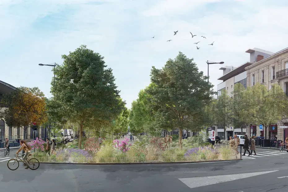 Aménagementde l’allée Serr à Bordeaux : plus de 130 arbres pour transformer une artère de la Bastide